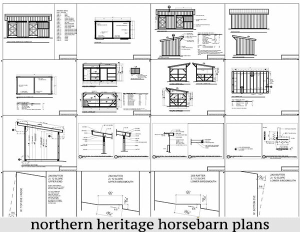 10x20 Horse Barn Plan