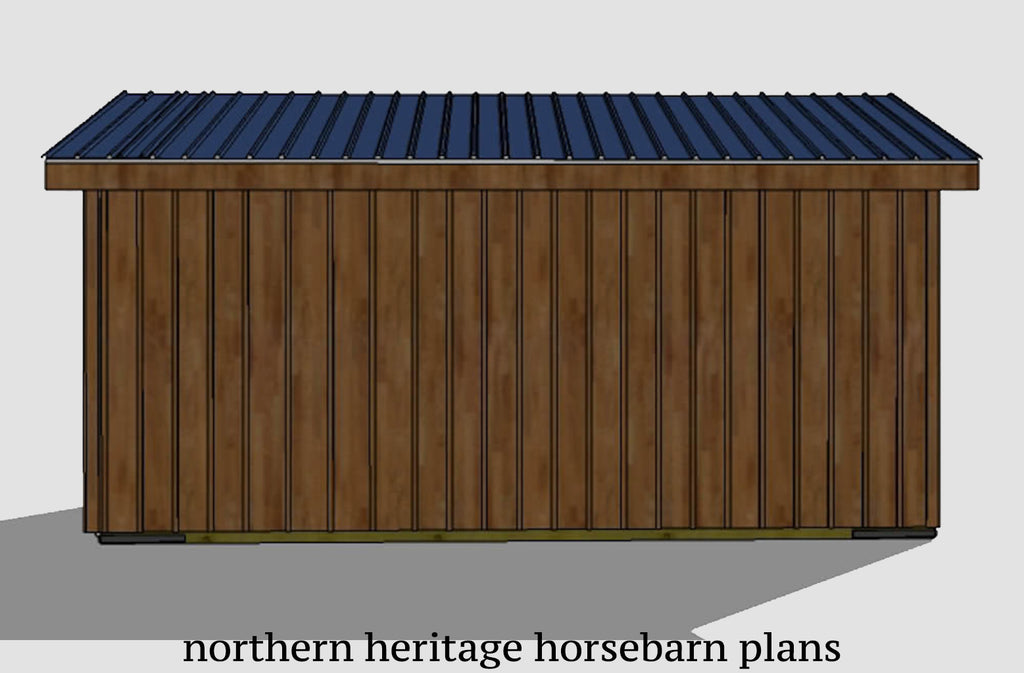 10x20 Horse Barn Plan