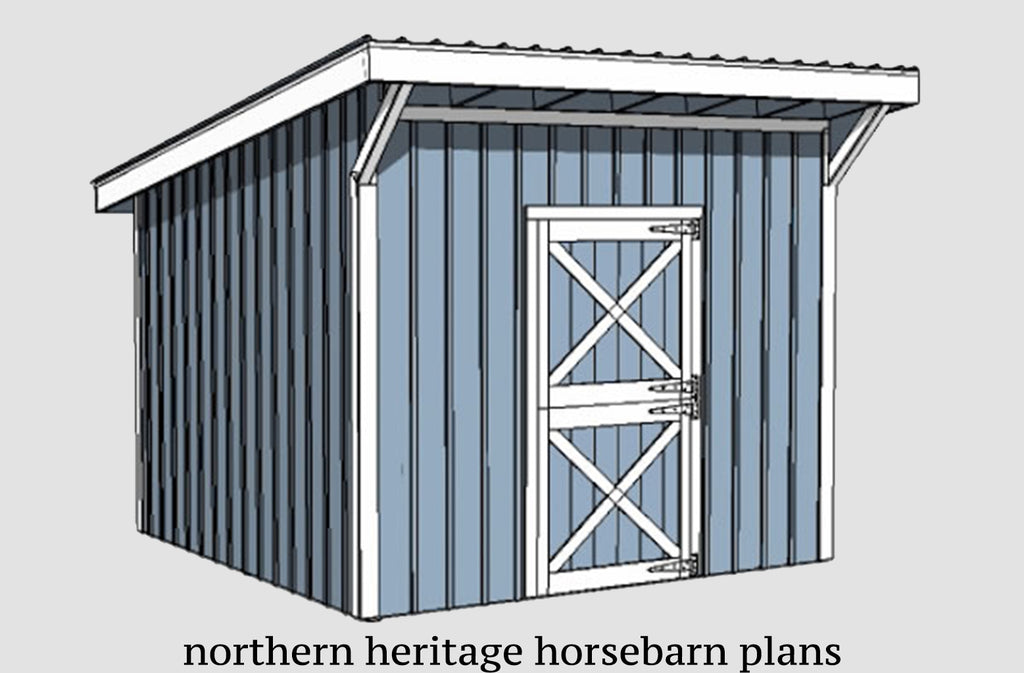 12x12 Horse Barn Plan