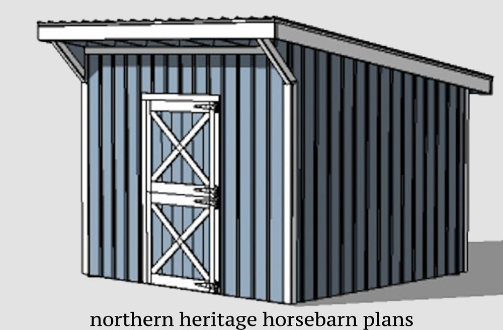 12x12 Horse Barn Plan