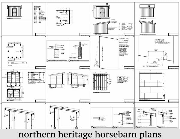 12x12 Horse Barn Plan