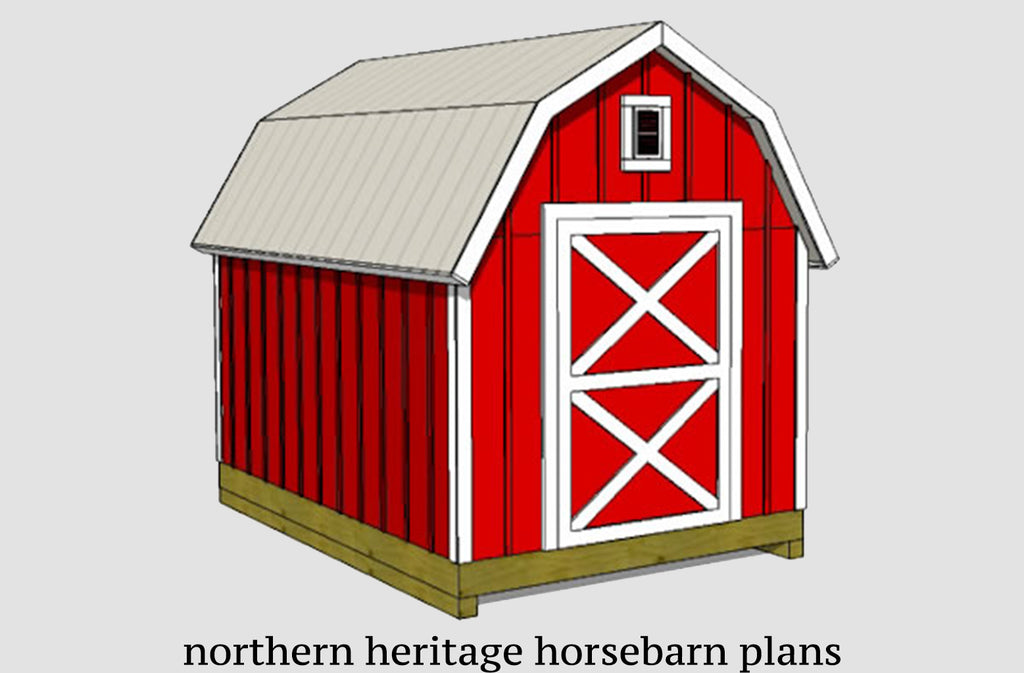 8x12 Gambrel Barn Shed Plans