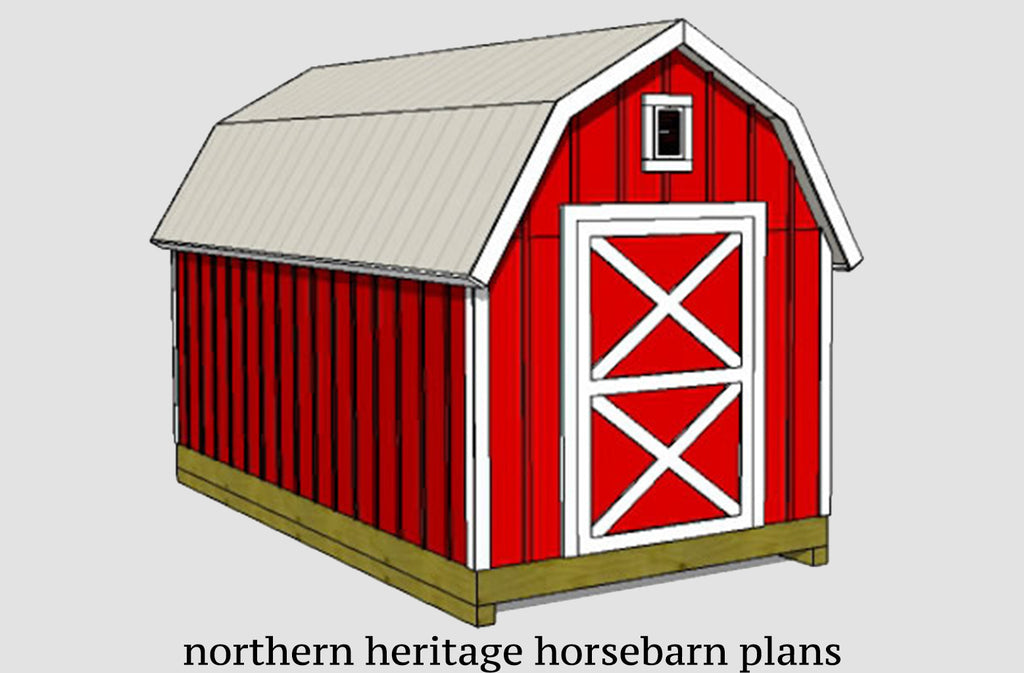 8x16 Gambrel Shed Plans