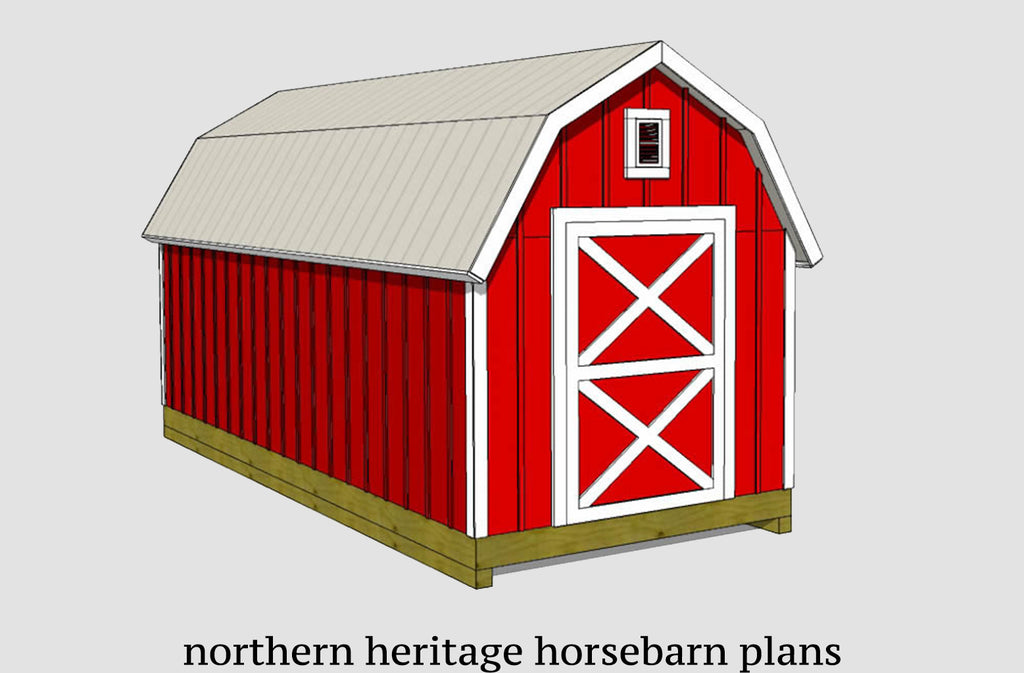 8x20 Gambrel Shed Plan