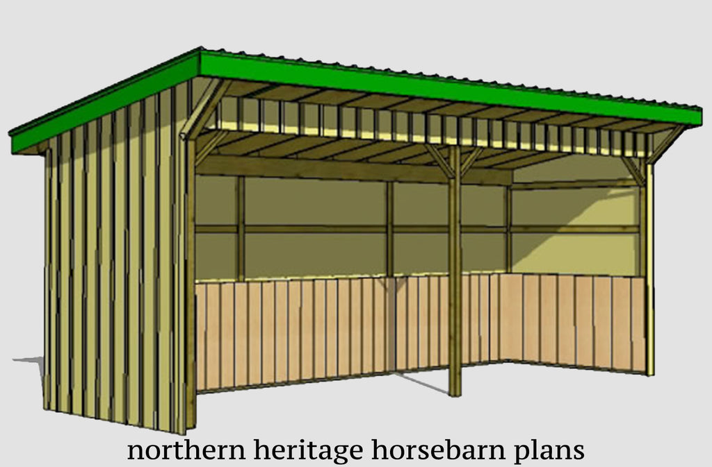 8x24 Run in/loafing Barn Plan for small animals