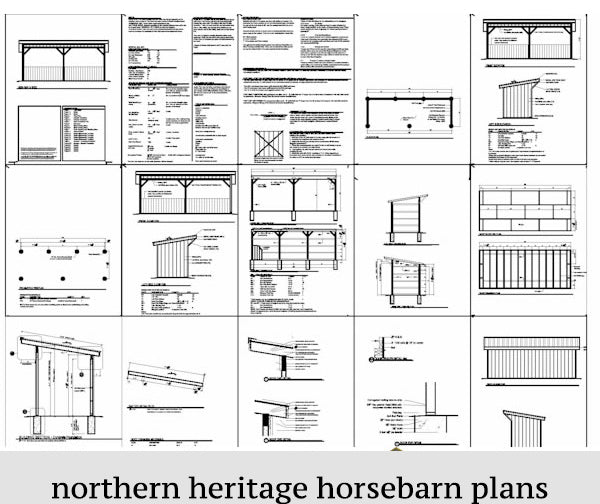 8x24 Run in/loafing Barn Plan for small animals