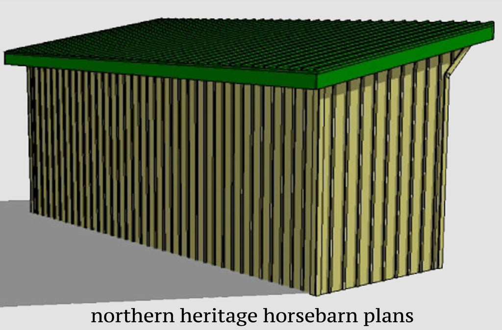 8x24 Run in/loafing Barn Plan for small animals