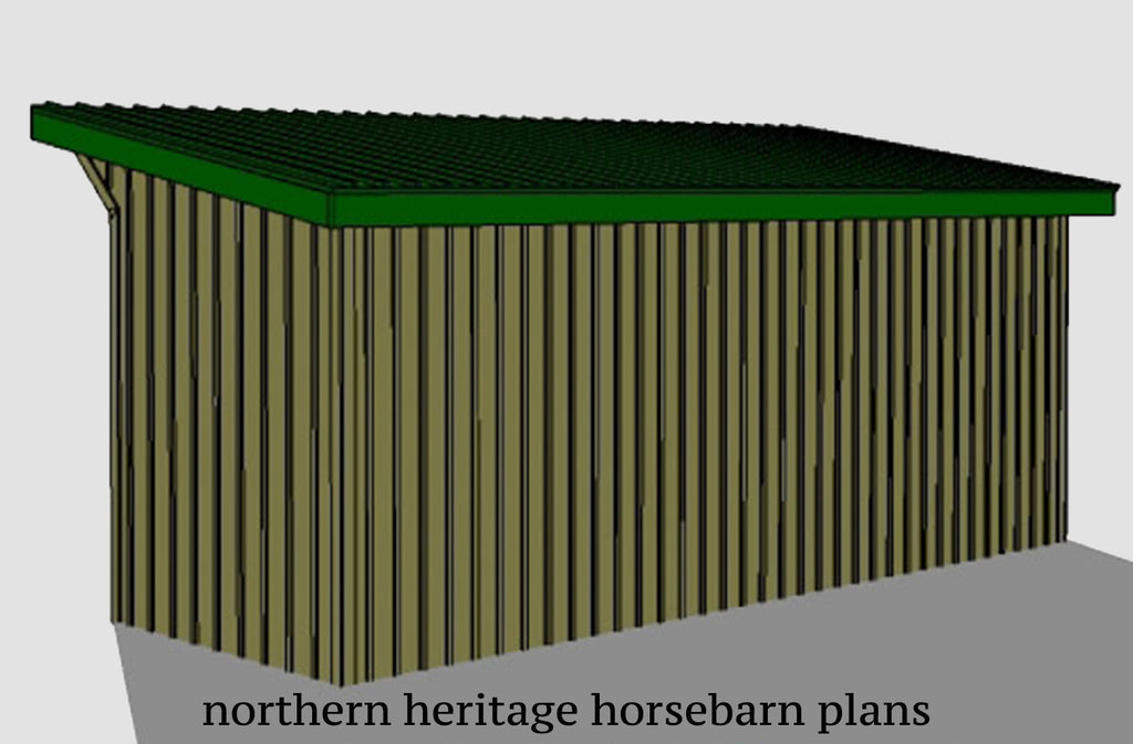 8x24 Run in/loafing Barn Plan for small animals