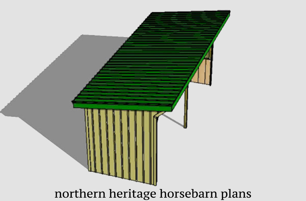 8x24 Run in/loafing Barn Plan for small animals