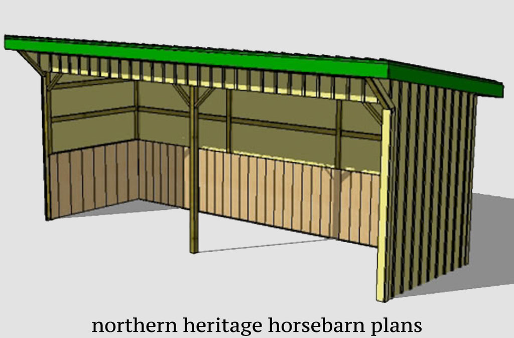 8x24 Run in/loafing Barn Plan for small animals